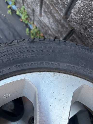 純正ホイール ワゴンR4本