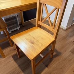 テーブル、椅子セットの画像