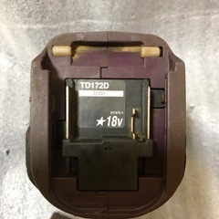 ⑩マキタ18vインパクトドライバTD172D中古品、本体のみの画像