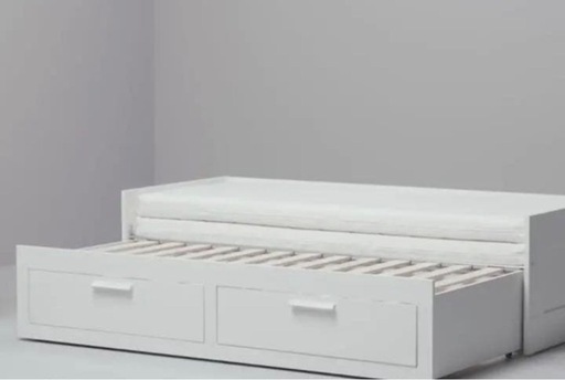 IKEA イケヤ BRIMNES ブリムネス デイベッド 引き出し　家具 ホワイト/80x200 cm ベッド　ソファー