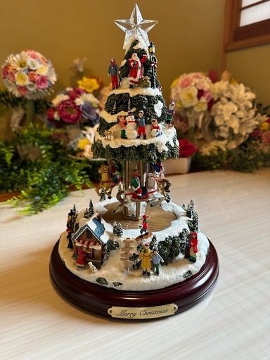 オブジェ  メリーゴーランド型クリスマスツリー 飾り物