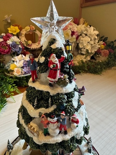 オブジェ  メリーゴーランド型クリスマスツリー 飾り物