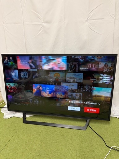 【美品】SONY 43V型 液晶テレビ BRAVIA KJ-43W730E  　ソニー　ブラビア