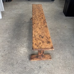 木製ベンチの画像