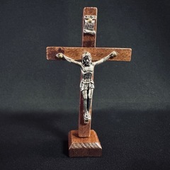 R3*《ローズウッドカラー》*御守り・十字架＊ヒーリング置き型ロザリオの画像