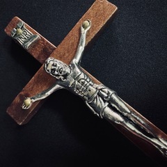 R3*《ローズウッドカラー》*御守り・十字架＊ヒーリング置き型ロザリオの画像