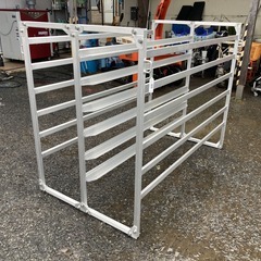 【売切御免！】1069 鳥取県発 昭和ブリッジ アルミ 苗コンテナ 収納棚 [ 60SKN ] 現状販売 広島 岡山 島根 兵庫 あぐり家鳥取中央店の画像