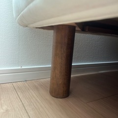 無印良品脚付マットレス　シングルベッド洗えるカバーの画像