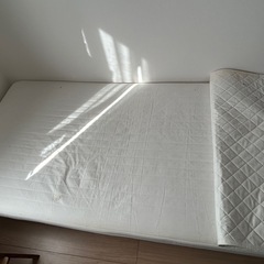 無印良品脚付マットレス　シングルベッド洗えるカバーの画像