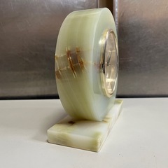 オニキス製 SEIKO 置時計 QK528M 動作品 卓上喫煙具セット アッシュトレイ ライター シガレットケース まとめて 中古品 ④の画像