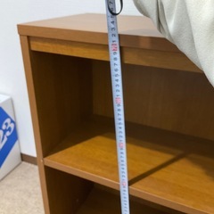 木製本棚　カラーボックス　大きさ90×72×30
の画像
