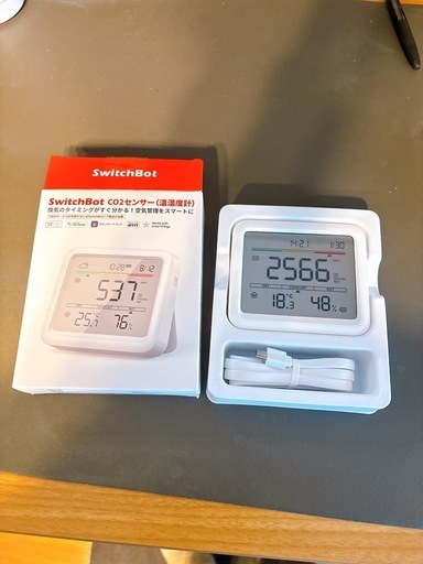 極美品 1時間のみ使用 SwitchBot CO2センサー 温湿度計