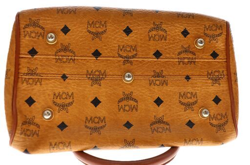 エムシーエム MCM ミニボストン レディース レザー ブラウン