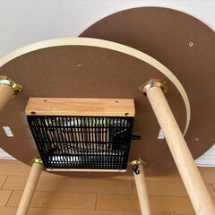 ＜美品＞丸型こたつ 直径70cm ホームコーディ イオンの画像