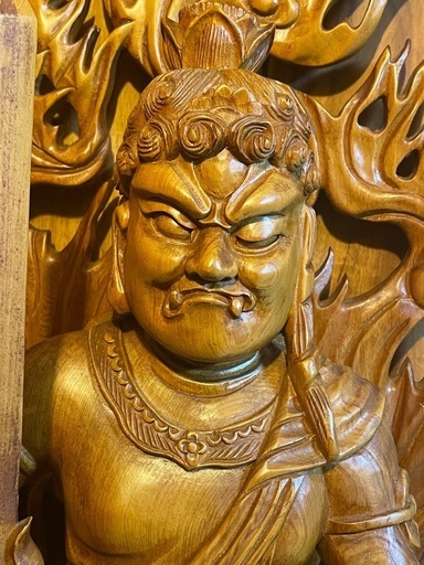 不動明王　仏像　木彫