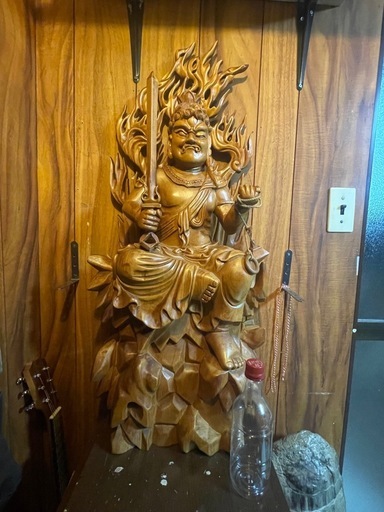 不動明王　仏像　木彫