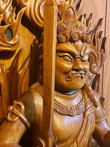 不動明王　仏像　木彫