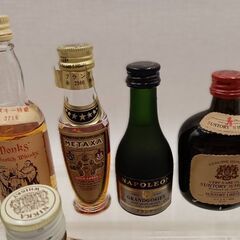 【B546】ミニボトル　お酒　ウィスキー　ブランデーほか　インテリア　10本　現状品の画像