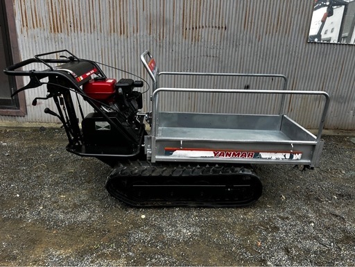 ヤンマークローラ運搬車MCG954力馬歩行型積載量250kg手動ダンプ動作