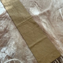 エス・テー・デュポンS.T. Dupontマフラー ストール ショール スカーフbrown ブラウン茶色系 ベージュ縦　約143センチ （フリンジ部分を除いてます） 横　約31センチ フリンジ　約8センチメンズ（men’s）男性用、紳士 ユニセックス男女兼用の画像