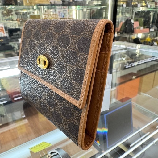 ☆ドリーム荒牧店☆CELINE マカダム柄 3つ折り財布　