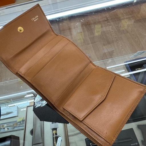 ☆ドリーム荒牧店☆CELINE マカダム柄 3つ折り財布　