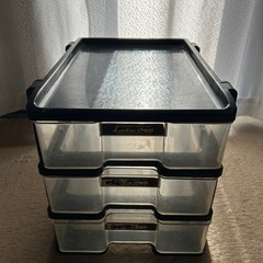 便利な3段収納ケース／小物・工具・書類整理にの画像