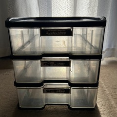 便利な3段収納ケース／小物・工具・書類整理にの画像