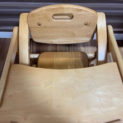 大和屋 yamatoya木製 ローチェア ベビーチェア 椅子 折りたたみの画像