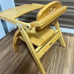 大和屋 yamatoya木製 ローチェア ベビーチェア 椅子 折りたたみの画像