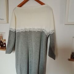 PART 2 レース付きニットセーターの画像