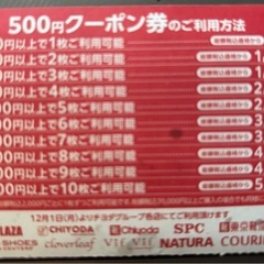 クーポン券6枚の画像