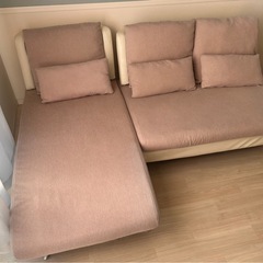 カウチソファ　3人掛け　L字の画像