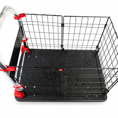 カゴ付き台車 耐荷重500kg 90*60cm ブレーキ付きの画像