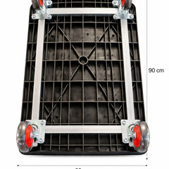 カゴ付き台車 耐荷重500kg 90*60cm ブレーキ付きの画像