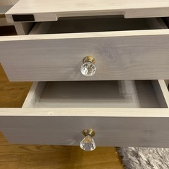 ⭐︎化粧収納⭐︎ミラー付　女性用　おしゃれな机　　 の画像