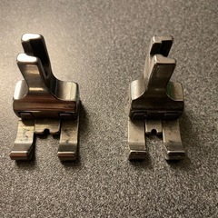 職業用ミシンの押さえ金　ニットの縫い目ずれ　上送り　段付押さえ　JUKIなどに の画像