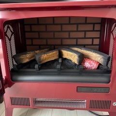 【未使用】暖炉風　電気ファンヒーターの画像