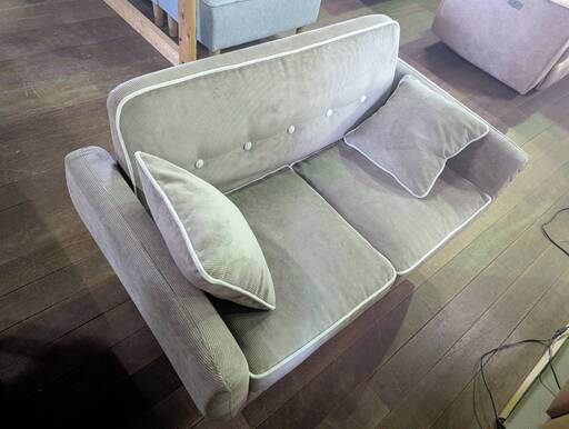 【現品限り】2Pソファ　LBR色です！