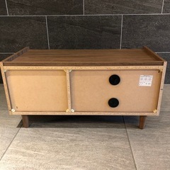 テレビボード ローボード テレビ台 ノクタ80 ブラウン 引き出し付き　ニトリの画像