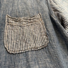 Baffy デニムストライプシャツ Mサイズの画像