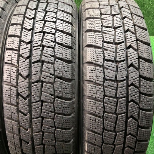 155/65R13 73Q 4本 21年製　ダンロップ　ウィンターマックス　WM02 溝7.5〜8.0 ムーヴ　ワゴンR ラパン等　2