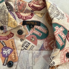 ホテルラベルデザイン カジュアルシャツ L の画像