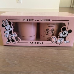 ディズニー　ミッキー＆ミニー　ペアマグ　ピンクの画像