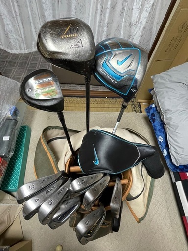 ゴルフセット一式ボールつき (昆布茶) 大多羅のゴルフの中古あげます