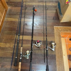　決まりました。釣竿セットの画像