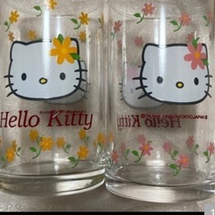 Pierreｶﾙﾀﾞﾝロックグラス&Helloキティトールグラス計5点セットで（別々でも可）オマケ日用品小物使えそうなの有れば一緒にどうぞの画像
