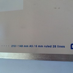 Ａ５ノートの画像