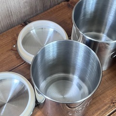 ルクエ　ほぼ未使用シリコン多用途調理　コーヒーキャニスターの画像