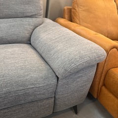 ニトリ　カウチソファ　片側リクライニング機能付きの画像